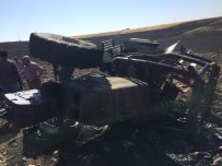 Anız Yangınlarını Söndürmek İsteyen 3 Traktör Küle Döndü Haberi