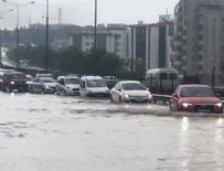 SU BASKINI - İstanbul'da sağanak yağış etkili oldu!