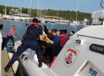 DOĞANBEY - Kuşadası Körfezi'nde 22'Si Çocuk 54 Kaçak Göçmen Yakalandı