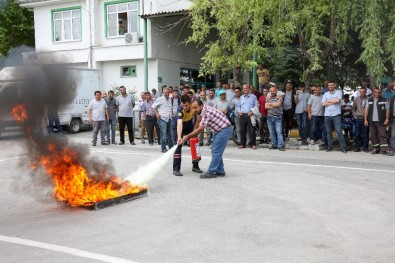Meram Belediyesi Personeline Yangın Eğitimi