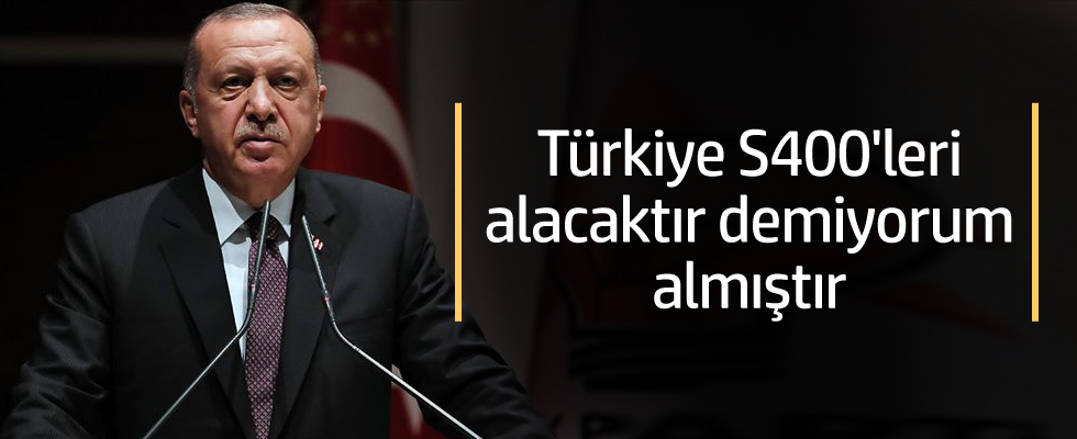 'Türkiye S-400'Ü Almıştır, Bu İşi Bitirdik'