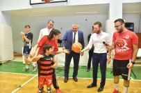 MURAT GÖĞEBAKAN - Başkan Aydar, Çocuklarla Basketbol Oynadı