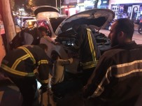 İBRAHIM AYHAN - Bir Aracın Motoruna Sıkışan Kediyi Kurtarmak İçin Ön Tekerlek Söküldü, 2 Saat Uğraşıldı