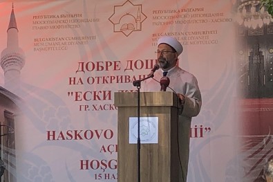 Diyanet İşleri Başkanı Erbaş, Hasköy Eski Cami'nin Açılışını Yaptı