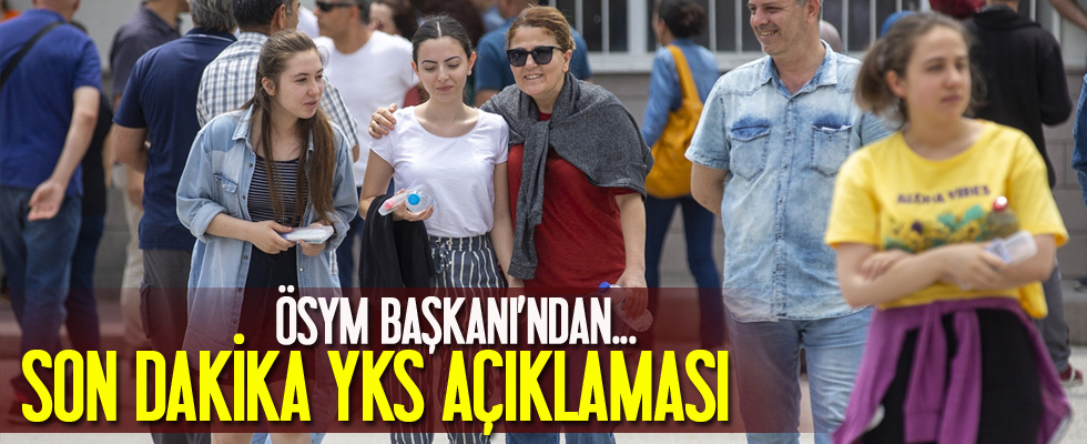ÖSYM Başkanı Prof. Dr. Halis Aygün'den YKS açıklaması