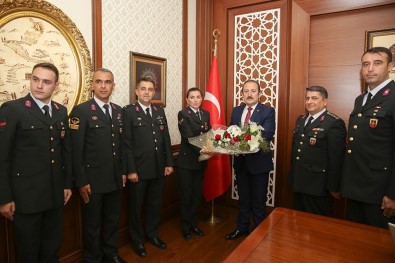 İl Jandarma Komutanlığı Heyetinden Vali Pehlivan'a Ziyaret