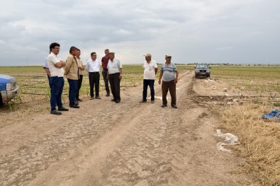 Başkan Ataç'tan Üreticilere Geçmiş Olsun Ziyareti