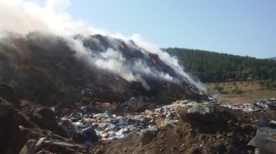 Erdek'te Çöplük Yangını