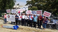 ULUSAL BAYRAM - Söke Ovası Sulama Birliği'nde İşten Çıkarılan İşçiler Eylem Başlattı