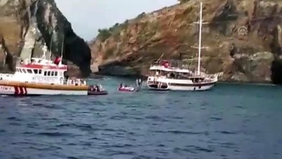 Muğla'da Karaya Oturan Teknedeki 39 Kişi Tahliye Edildi