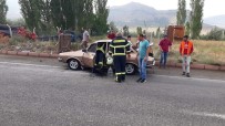 ŞEHİT ÜSTEĞMEN - Otomobilde Çıkan Yangını İtfaiye Söndürdü