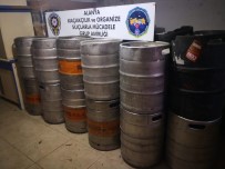TÜRKLER - Alanya'da Bin 100 Litre Kaçak İçki Ele Geçirildi