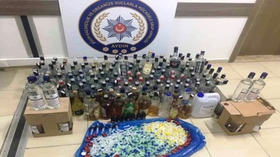 Aydın'da Otele Kaçak İçki Operasyonu; 5 Gözaltı