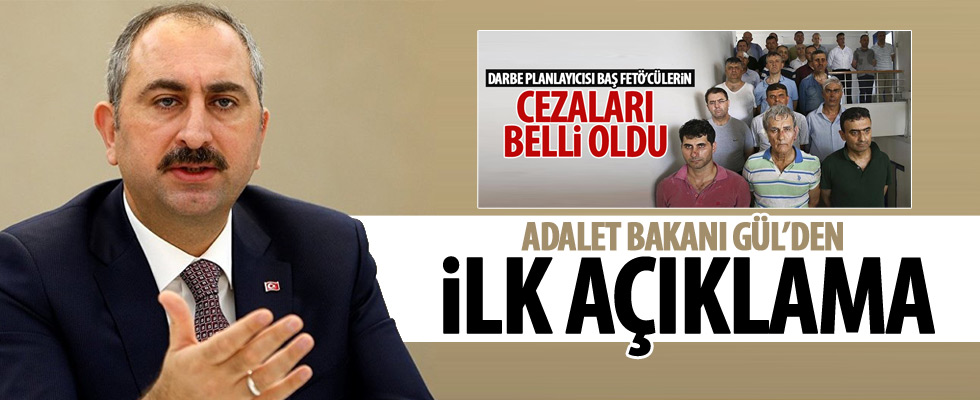 Adalet bakanından ilk açıklama