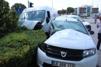 SITKI KOÇMAN ÜNİVERSİTESİ - İlaç Firması Aracı Otomobille Çarpıştı Açıklaması 2 Yaralı