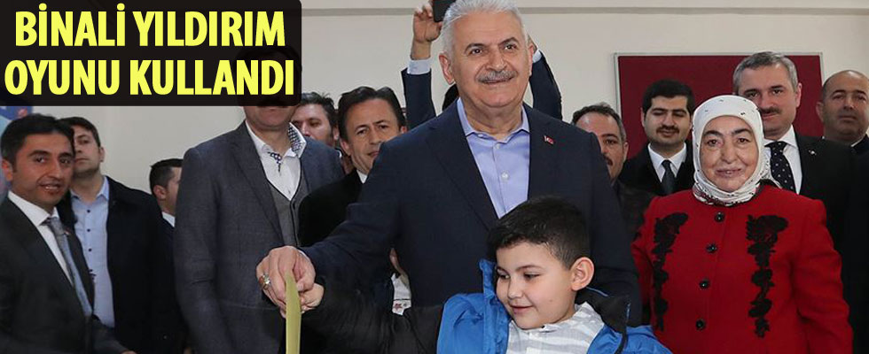 AK Parti ve Cumhur İttifakı adayı Yıldırım oyunu kullandı