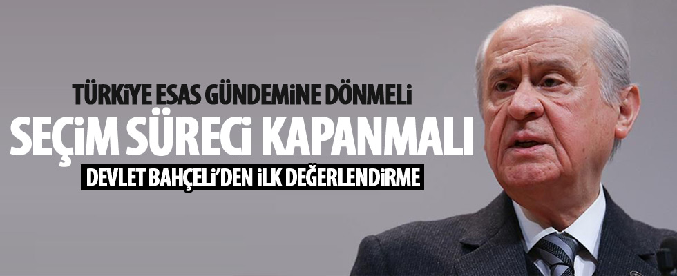 Bahçeli'den yazılı açıklama