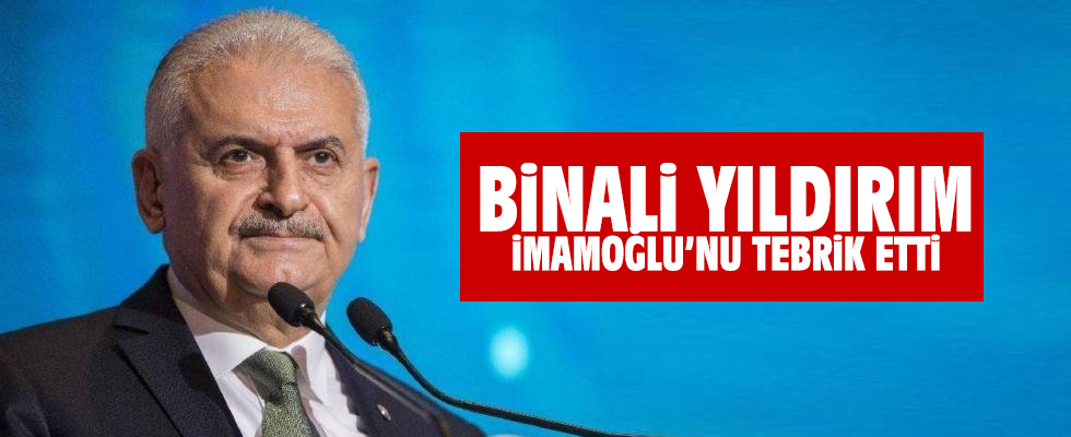 Binali Yıldırım: İmamoğlu'nu tebrik ediyorum