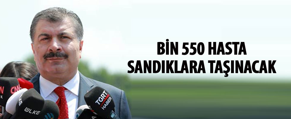 Sağlık Bakanı Koca: Bin 550 hasta sandıklara taşınacak