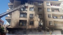 SEFAKÖY - Bağcılar'da 5 Katlı Binada Çıkan Yangın Paniğe Neden Oldu
