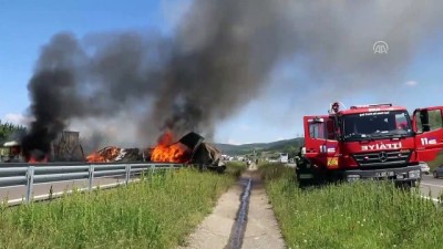 GÜNCELEME - Anadolu Otoyolu'ndaki Trafik Kazası Ulaşımı Aksattı