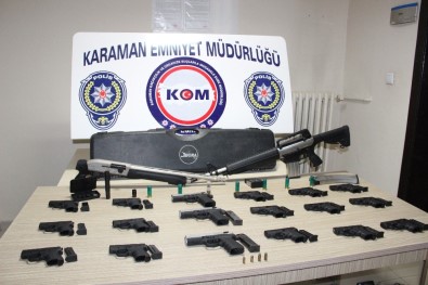 Karaman'da Kaçak Silah Operasyonu