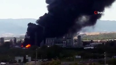Cebelitarık'ta Rafineri Patladı, Zehirli Duman Tehlikesi Korkuttu