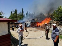 PAMUKKALE - İnek, Koyun Ve Tavuklar Yanarak Telef Oldu