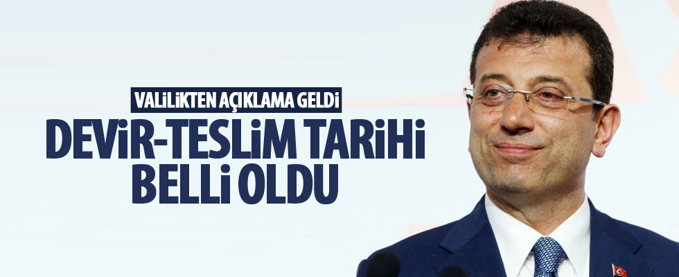 İBB'de yapılacak devir teslim töreninin tarihi belli oldu