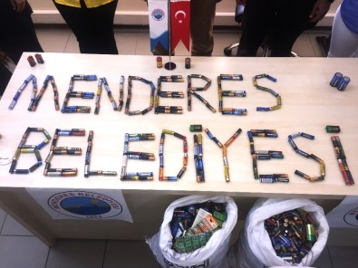 Menderes'te Atık Piller Toplandı
