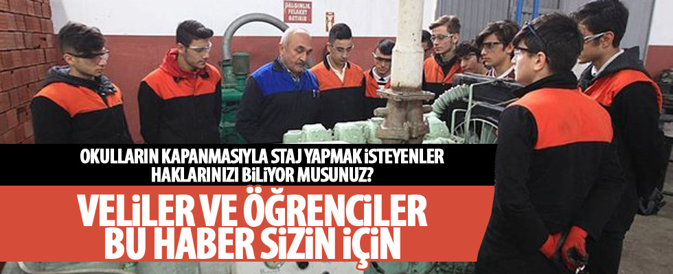 Staj ile ilgili bilinmesi gerekenler!