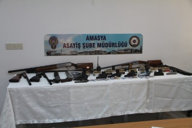 Amasya Merkezli Silah Kaçakçılığı Operasyonu Açıklaması 16 Gözaltı