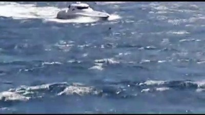 Denizde Sürüklenen Dalgıç Feribottan Atılan Can Simidiyle Kurtarıldı