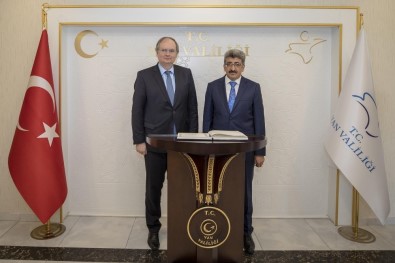 AB Delegasyonu Başkanı Berger'den Vali Bilmez'e Ziyaret