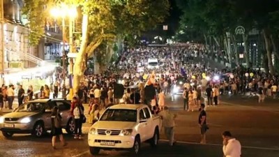 Gürcistan'ın Başkenti Tiflis'teki Protestolar