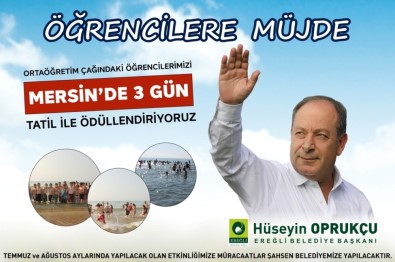 Başkan Oprukçu'dan Öğrencilere Tatil Müjdesi