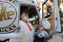 GELİN ARABASI - Geline Tır Şoku