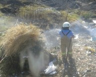 Burhaniye'de Katı Atık Depolama Alanında Yangın