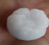 YAĞAN - Ceviz Büyüklüğünde Dolu Yağdı