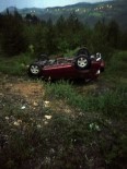 Karabük'te Otomobil Takla Attı Açıklaması 2 Yaralı