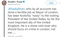 BIRMINGHAM - Trump, Sadık Khan'ı Uçağı Daha Yere İnmeden Eleştirdi