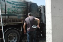 KEÇİÖREN BELEDİYESİ - Keçiören'de Belediye Temizlik Aracı Alev Alev Yandı