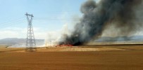 Gaziantep'te Buğday Ekili Arazide Yangın