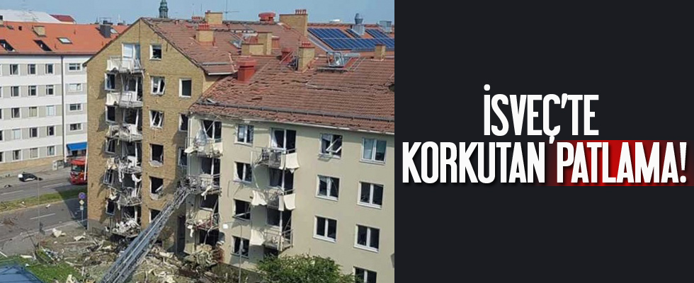 İsveç'te korkutan patlama
