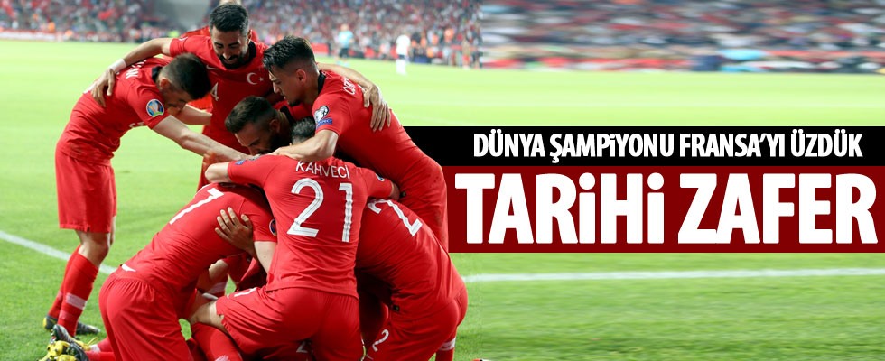 Türkiye, Fransa'yı 2-0'la geçti!