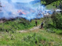 Çorum'da Köy Yangını Açıklaması 7 Ev Kül Oldu Haberi