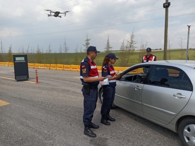 Eskişehir'de Drone İle Trafik Denetimi