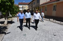 HAMAMÖNÜ - Başkan Bozkurt, Kilit Taş Çalışmalarını İnceledi