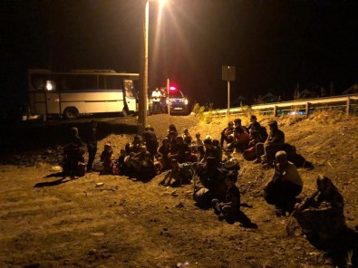 Ayvalık'ta 99 Düzensiz Göçmen Yakalandı