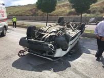 Çankırı'da Otomobil Takla Attı Açıklaması 2 Yaralı Haberi